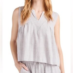 Splendid Sz M NWT Susannah Linen Blend sleeveless top